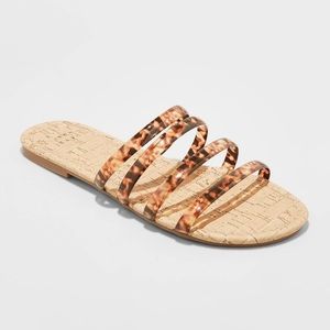 A New Day Avis Tortoise Sandals - Never Worn